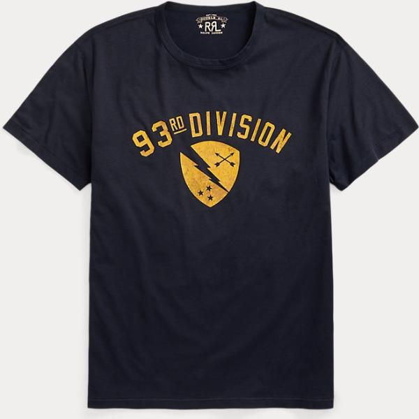 t-shirt Rrl nero military
