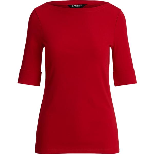 t-shirt Lauren Petite rosso