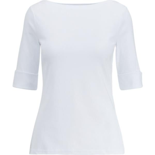 t-shirt Lauren Petite bianco