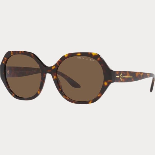 occhiali da sole Ralph Lauren marrone geometrica