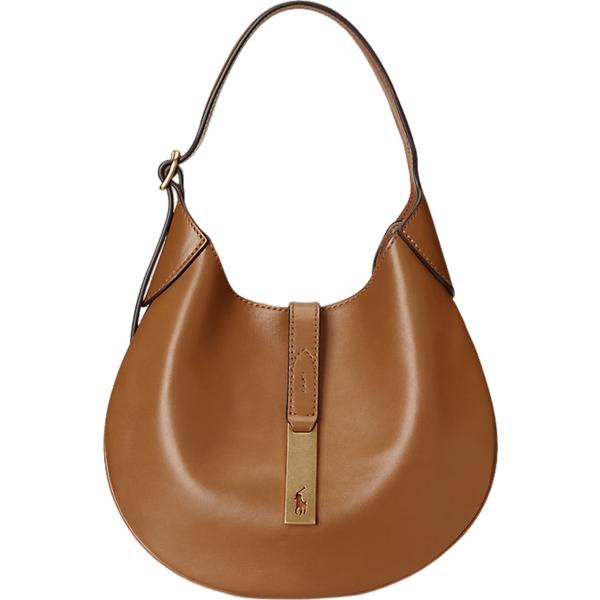 borse a spalla Polo Ralph Lauren marrone