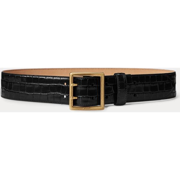 cinture Polo Ralph Lauren nero con stampe