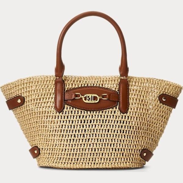 borse tote Lauren marrone