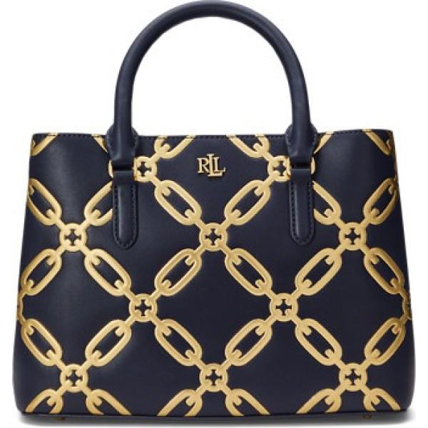 borse a mano Lauren Ralph Lauren blu con stampe