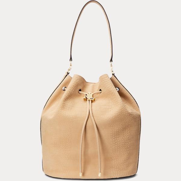 borse a secchiello Lauren marrone