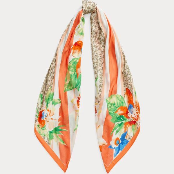 sciarpe Lauren bianco a fiori