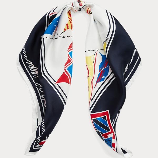 foulard Lauren multicolore con stampe