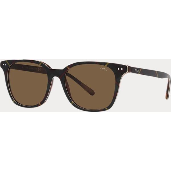 occhiali da sole Polo Ralph Lauren marrone scozzese