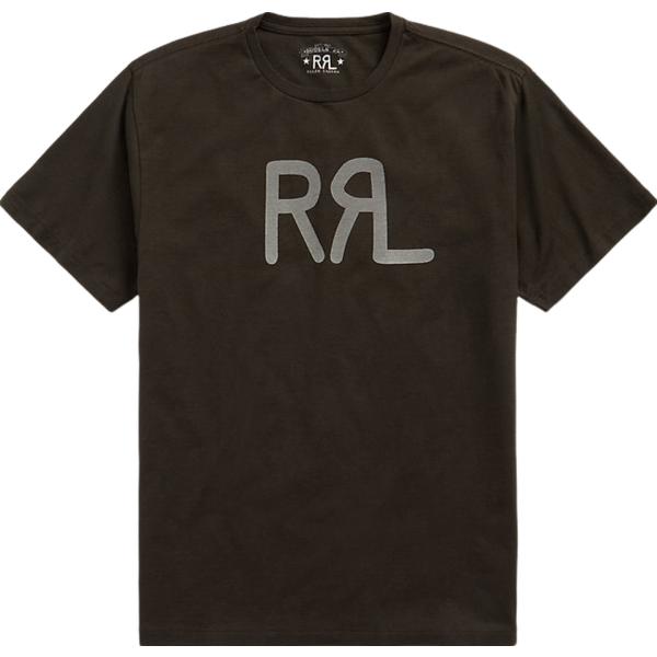 t-shirt Rrl marrone con stampe