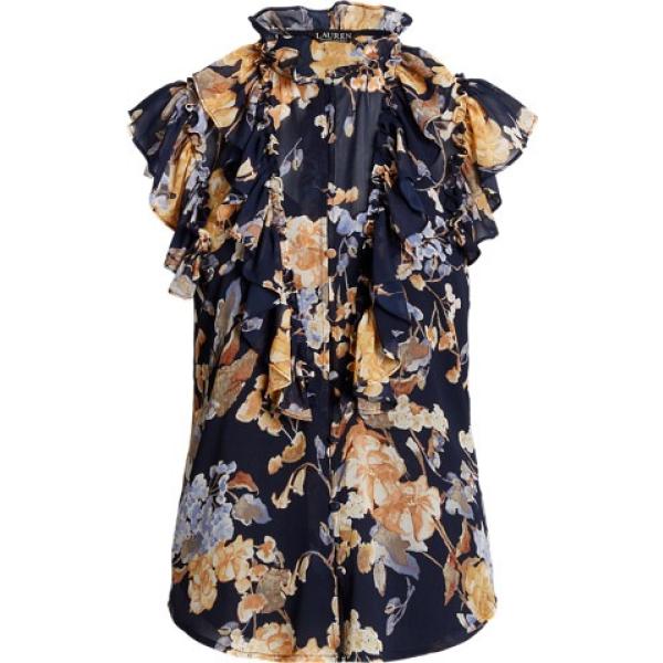 camicie Lauren blu a fiori