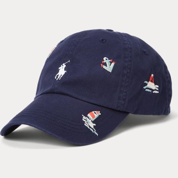 cappelli con visiera Polo Ralph Lauren blu