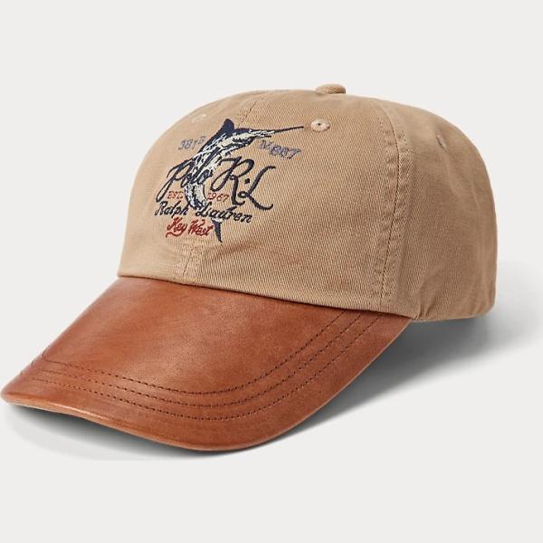 cappelli con visiera Polo Ralph Lauren marrone