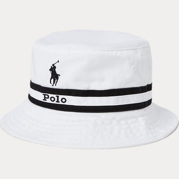 cappelli con visiera Polo Ralph Lauren bianco a righe