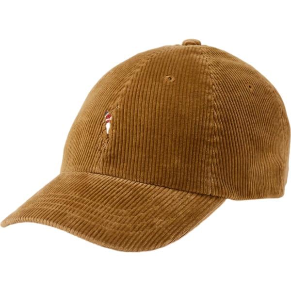 Cappello con visiera da uomo in marrone scuro con fibbia in pelle Polo Ralph Lauren