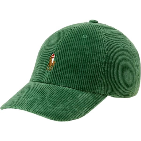 Cappello con visiera da uomo in verde scuro con fibbia in pelle Polo Ralph Lauren