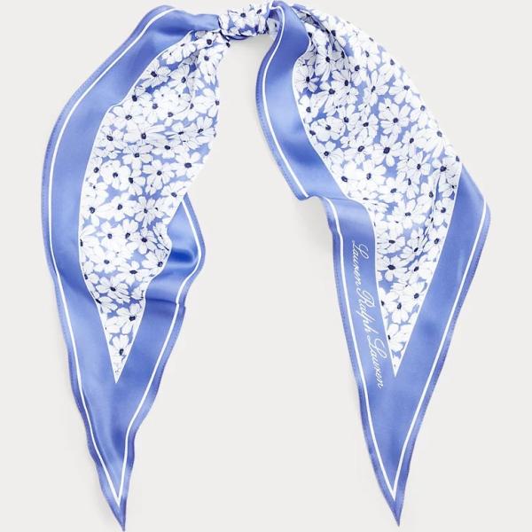 foulard Lauren blu a fiori