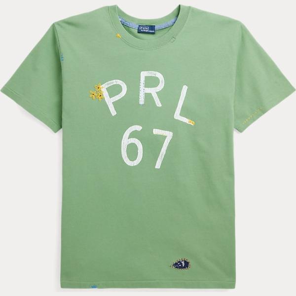 t-shirt Polo Ralph Lauren verde a fiori