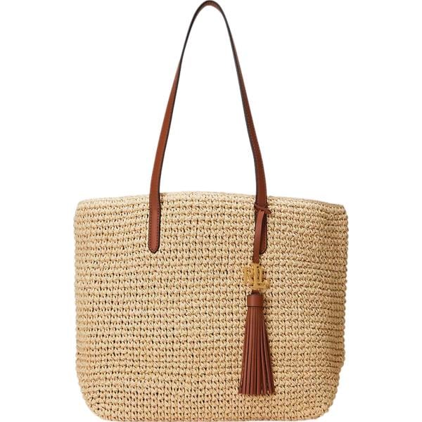 borse tote Lauren marrone