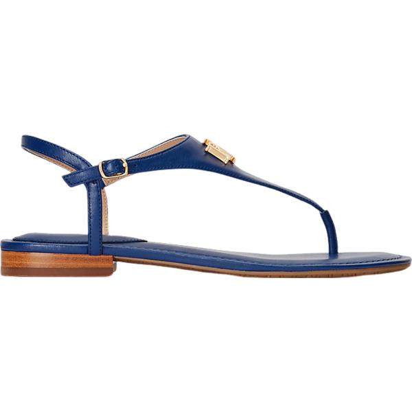 sandali in pelle Lauren blu con stampe