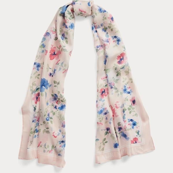 sciarpe Lauren viola a fiori