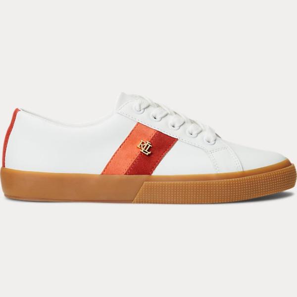 sneakers Lauren marrone a righe