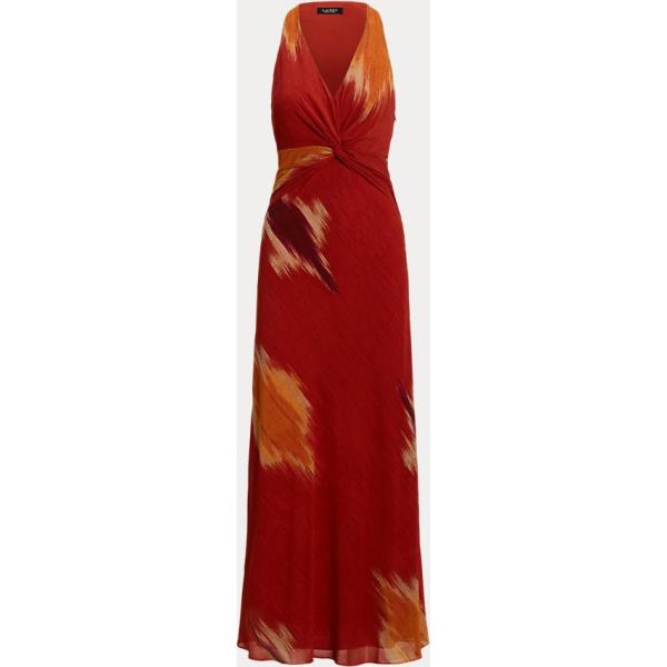 vestiti lunghi Lauren rosso con stampe