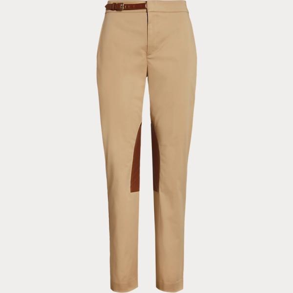 pantaloni Lauren marrone