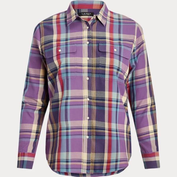 camicie Lauren viola scozzese