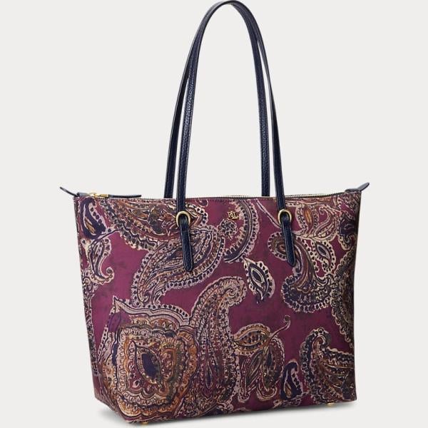 borse tote Lauren marrone paisley