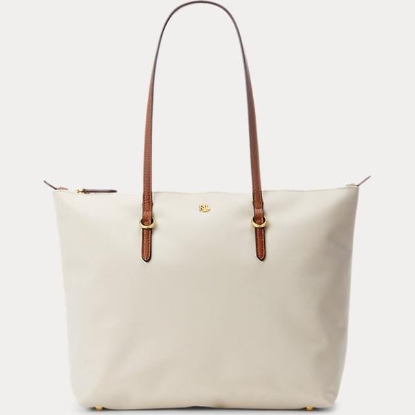 borse tote Lauren bianco