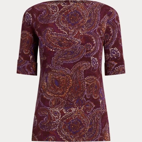 maglieria Lauren marrone paisley