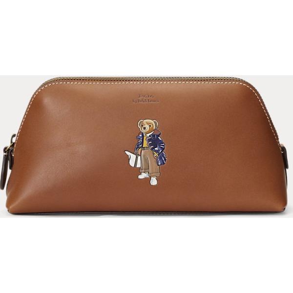 valigie Polo Ralph Lauren marrone con stampe