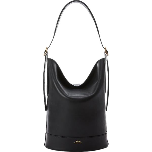 borse a secchiello Polo Ralph Lauren nero con stampe