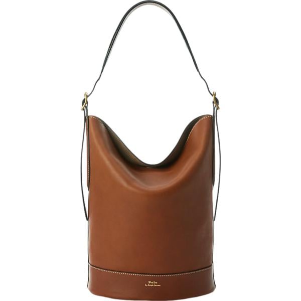 borse a secchiello Polo Ralph Lauren marrone con stampe