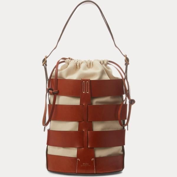 borse a secchiello Polo Ralph Lauren rosso