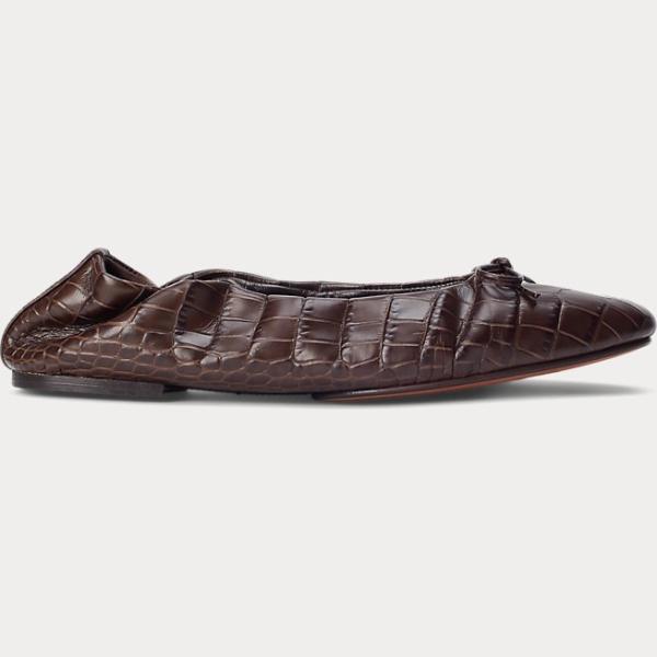 ballerine Polo Ralph Lauren marrone