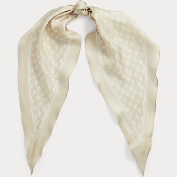 foulard Lauren bianco a fiori