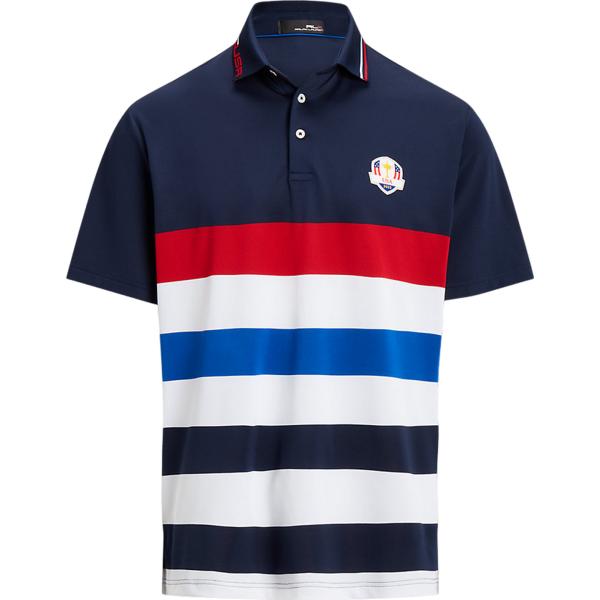polo RLX Golf blu con stampe