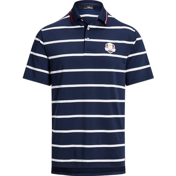 polo Rlx blu con stampe