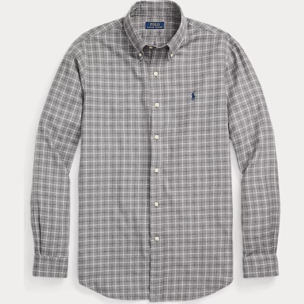 camicie Polo Ralph Lauren grigio scozzese