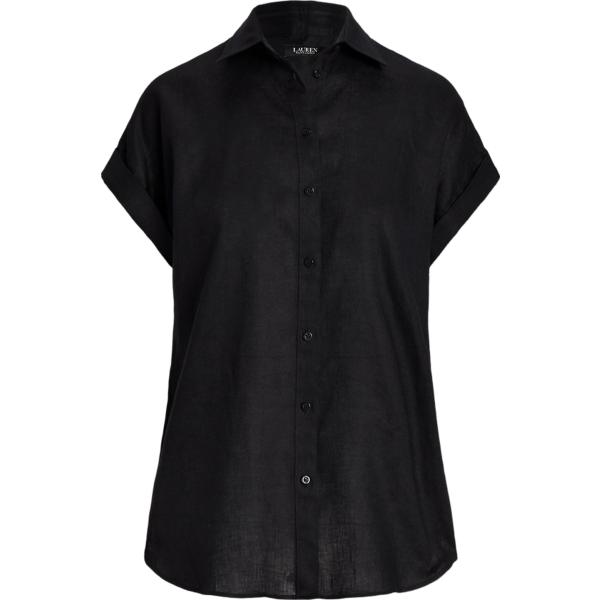 camicie a manica corta Lauren nero
