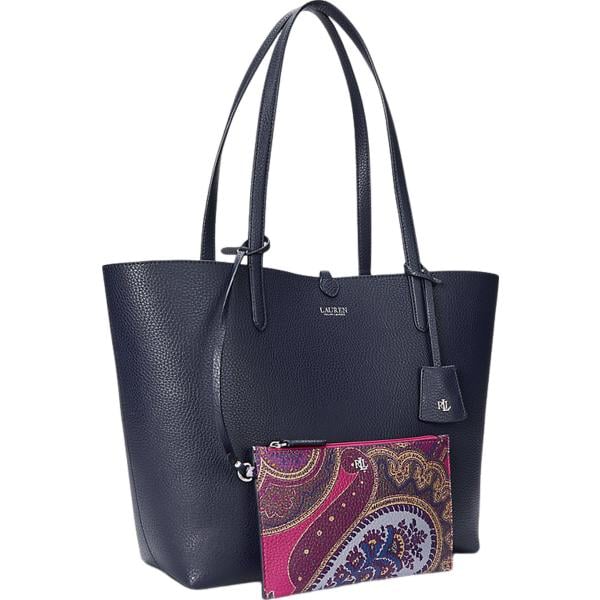 borse tote Lauren blu con stampe