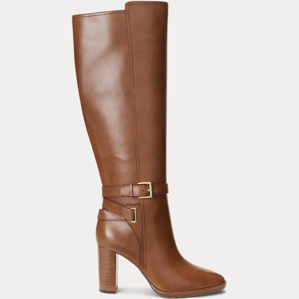 stivali sopra il ginocchio Lauren marrone