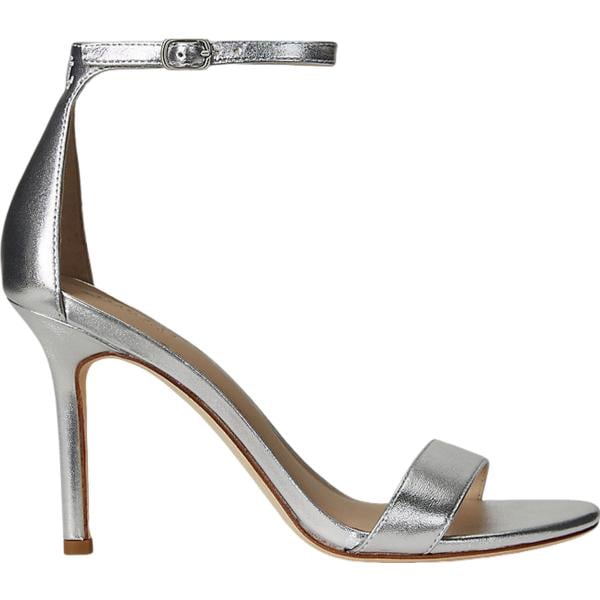 sandali in pelle Lauren grigio