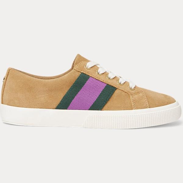 sneakers Lauren marrone a righe