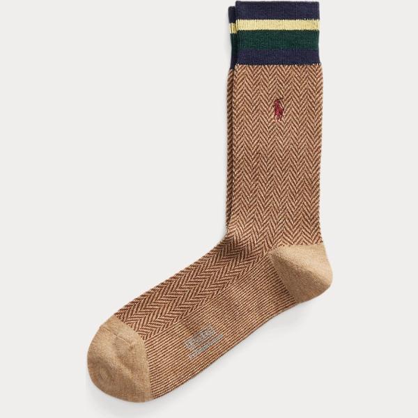 calzini Polo Ralph Lauren marrone a righe