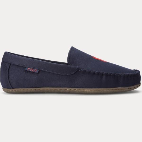 pantofole Polo Ralph Lauren blu