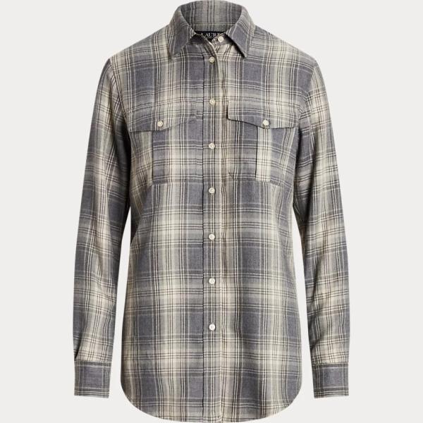 camicie Lauren grigio scozzese