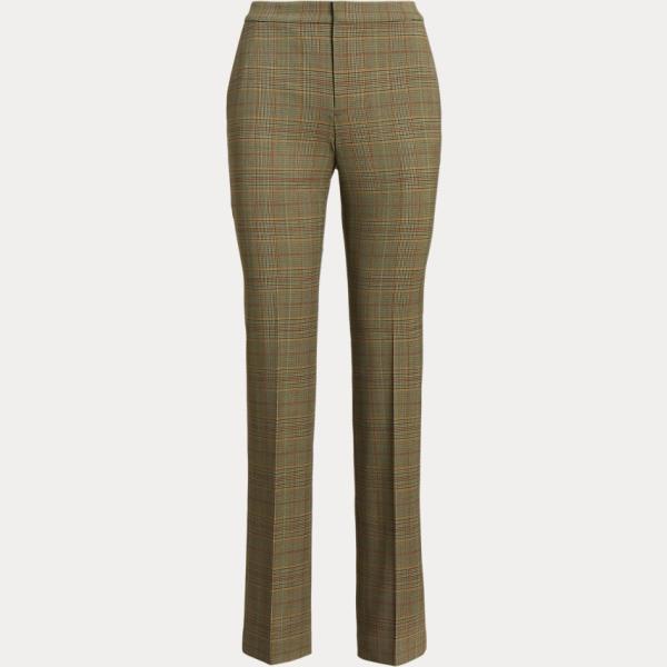 pantaloni Lauren marrone scozzese