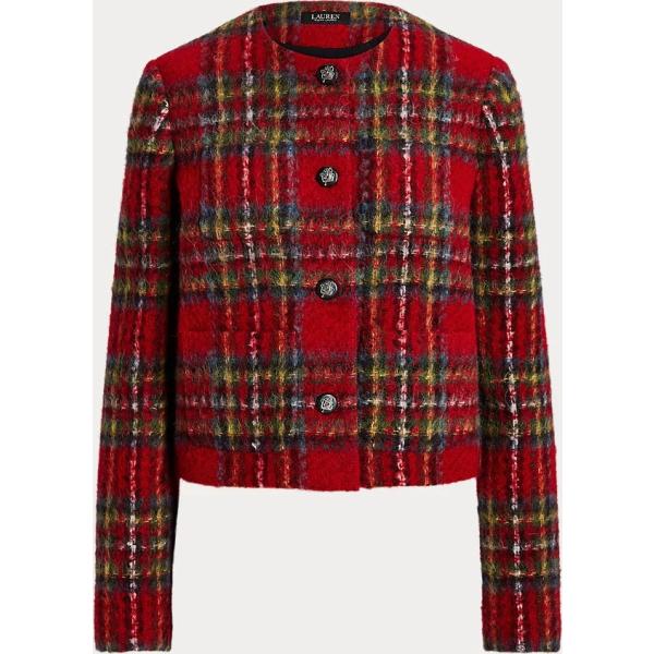 cappotti Lauren rosso scozzese